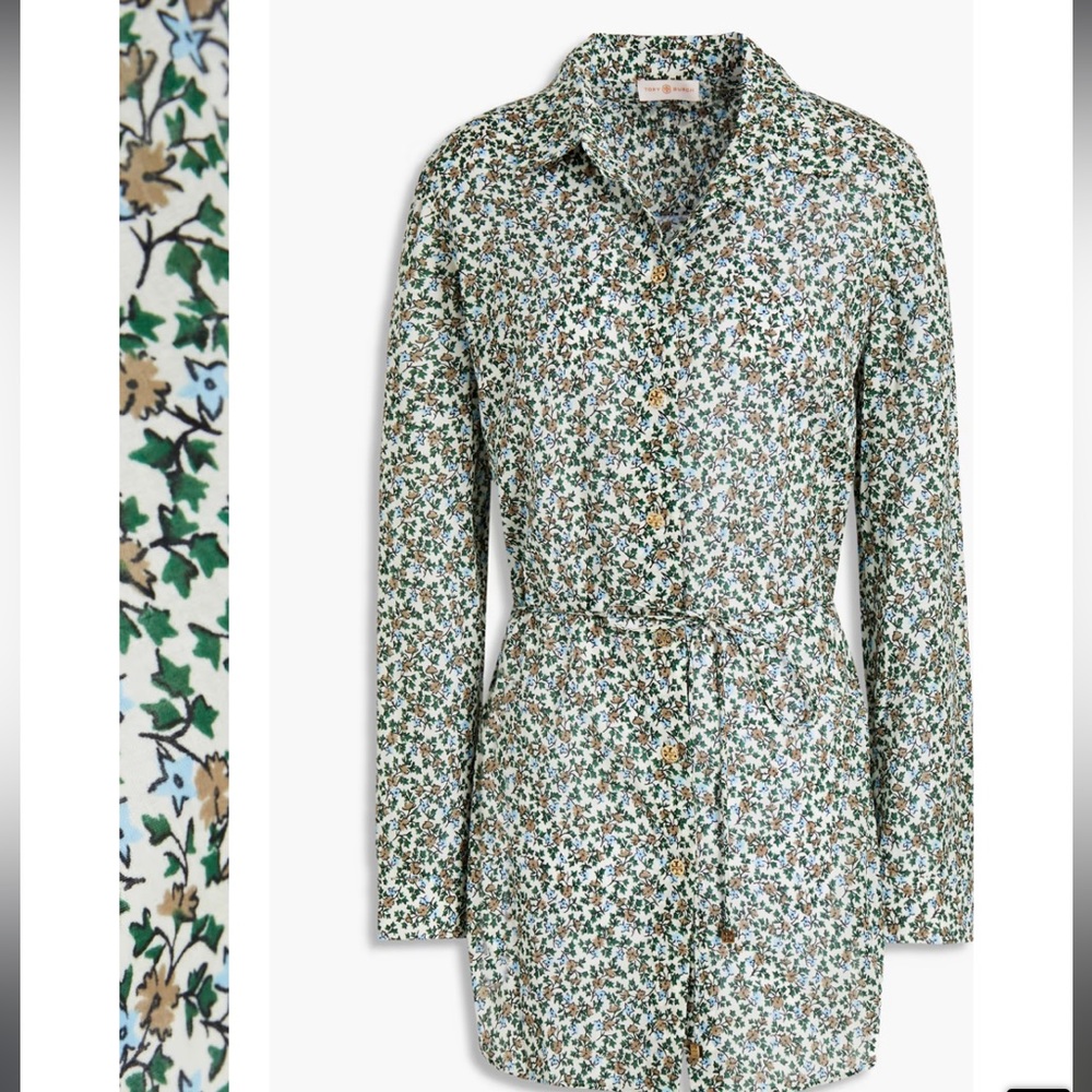 Tory Burch Beach Tunic NWT XL Bridgett Print - Picture 4 of 5